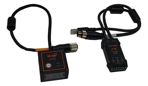Leitor De Código De Barra Industrial Shijie Icw 70 Com Fonte
