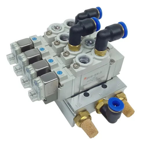 Válvula Solenóide Pneumat. 5/2 Vias Smc Sys120-5lzd-01 24vdc