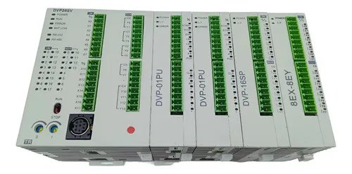 Clp Delta Dvp28sv11t2 24vdc Com Módulo De Expansão