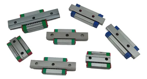 Kit 7x Guia Linear Hiwin Mgn9 Mgn12 Com 1 Patim Sem Voltagem
