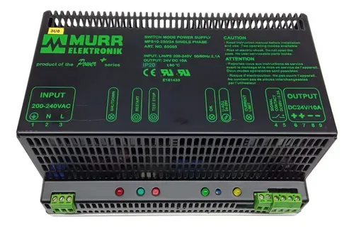 Fonte De Alimentação Murr Elektronik Mps10 85055 220v/24vdc