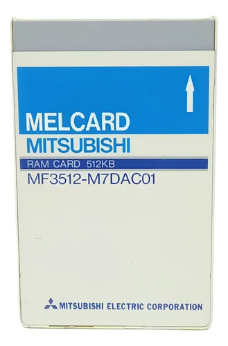 Cartão Memória Mitsubishi Melcard 512kb Ram Mf3512-m7dac01