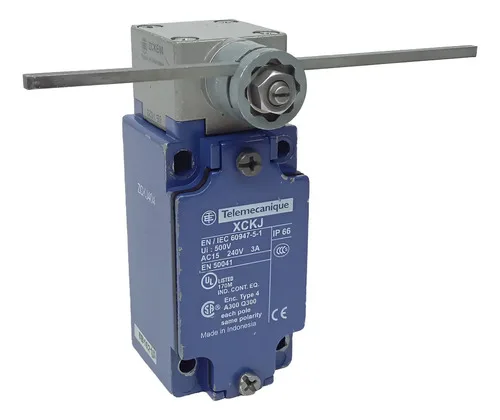 Interruptor Chave Fim De Curso Telemecanique Xckj 240v 3a Azul-aço