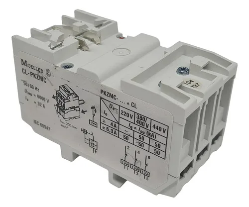 Limitador De Corrente Pra Disjuntor Moeller Cl-pkzmc 6kv 32a 6000v