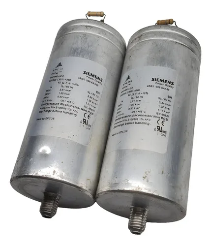 2x Capacitores Fator De Potência Siemens B32340-c3031-a380