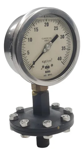 Manômetro De Glicerina 110mm Naka 40kgf/cm2 Rosca 20mm