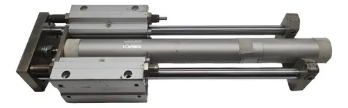 Pistão Pneumático Guia  Smc Mgglb32-m8883-xc11 75mm Prateado