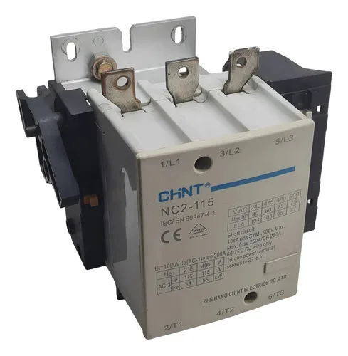 Contator Tripolar 115a Chint Nc2-115 Bobina 220v 40cv 220v