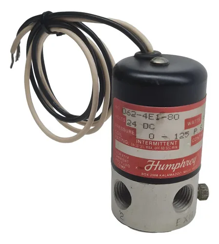 Válvula Solenóide Direcional Humphrey 062-4e1-80 125psi 6,7w 24v