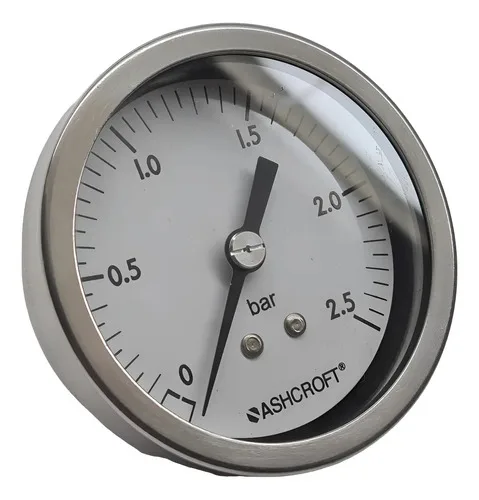 Manômetro Analógica De Pressão Ashcroft Willy 2.5 Bar