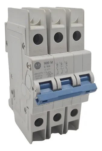 Disjuntor Tripolar Allen Bradley 10a 1489-m3c100 Curva C