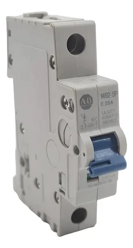 Disjuntor Monopolar 20a Allen Bradley 1492-spm1c200 Curva C