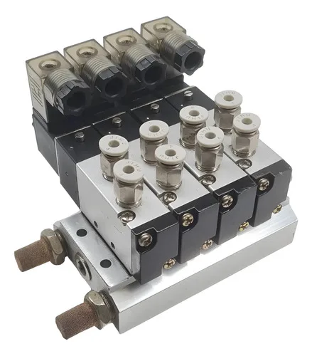 Bloco Manifold Pneumático Jihu Vdk510-01-24vdc-l 24vdc 2,5w