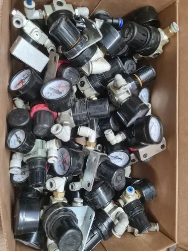 Lote Válvulas Reguladoras Pneumáticas Airtac Com Manômetro