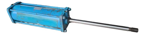 Pistão Cilindro Pneumático Tecnotrol Curso 420mm Azul-aço