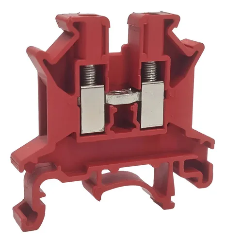 Kit Conectores Bornes De Passagem Phoenix C. Uk2,5b 2,5mm Vermelho