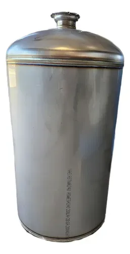 Pulmão Em Inox 316 De 2 Furos Com Capacidade De 45 Litros Sem Voltagem