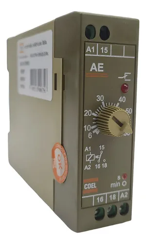 Relé Temporizador Coel Ae 6-60 Segundos 220vac