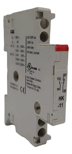 Kit 5x Peças Bloco De Contato Auxiliar Abb Hk-11 6a 400v 127/220v