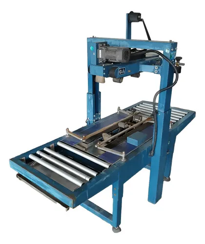 Aplicadora De Fita Seladora Semi Automática De Papelão Azul-marinho
