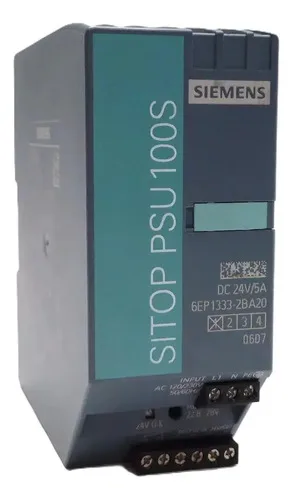 Siemens Fonte Alimentação Sitop Psu100s 6ep1333-2ba20 24vdc