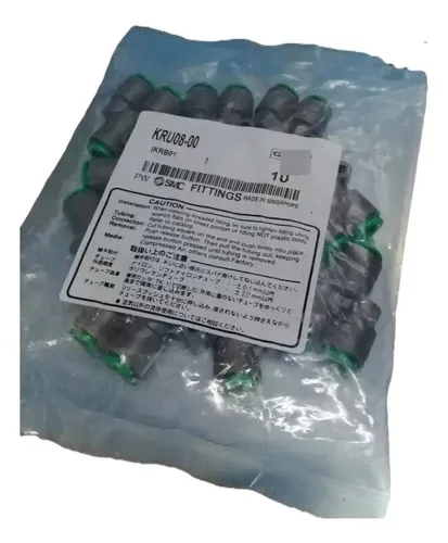 Conector Encaixe Pneumático Smc Kru08-00 Pacote  Novo