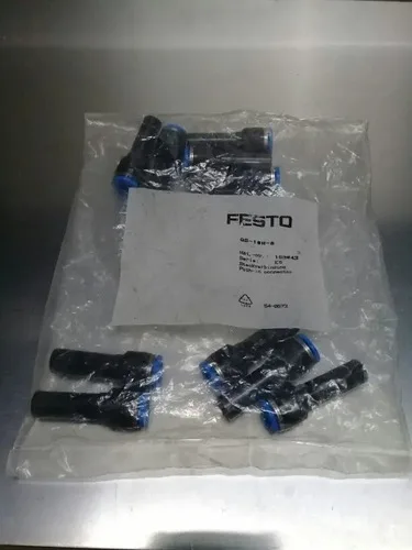 Conexão Pneumática Rápida Festo Qs-10h-8 153043 10 Pça 8mm