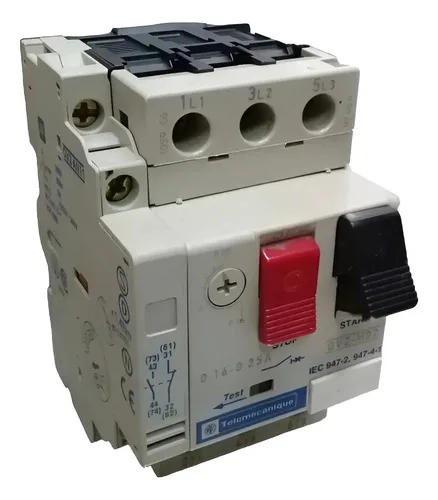 Disjuntor Motor 0,16-0,25a Telemecanique Gv2-m02  Auxiliar