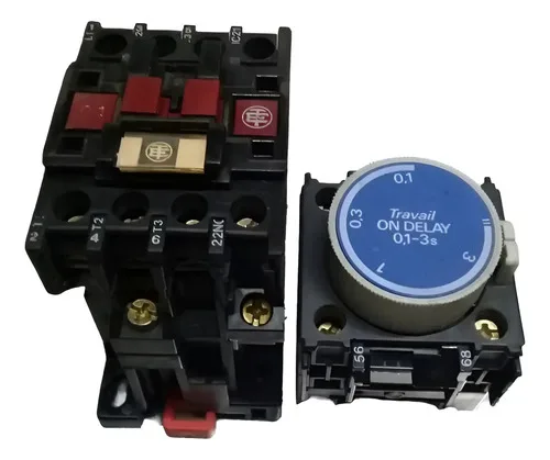 Contator 25a Telemecanique Lc1-d129 Com Relé Temporizador 3s