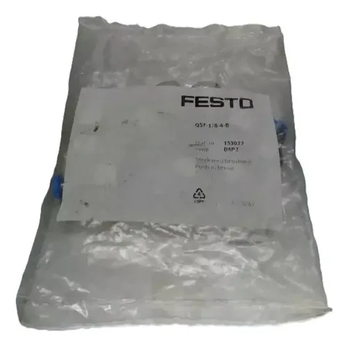 Conexão Engate Rápido Festo Qsf-1/8-4-b 153022 4mm 10 Peças