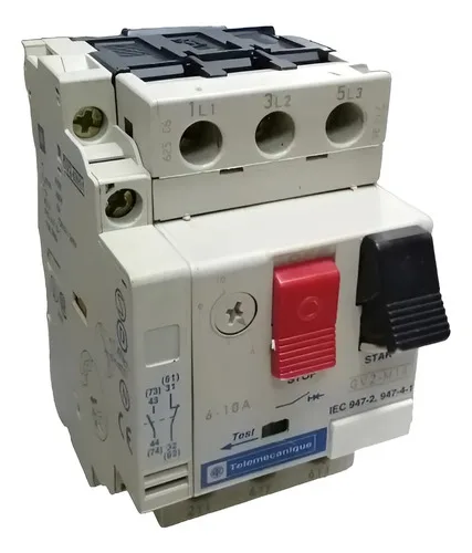 Disjuntor Motor 6-10a Telemecanique Gv2-m14 Auxiliar Gv2an11