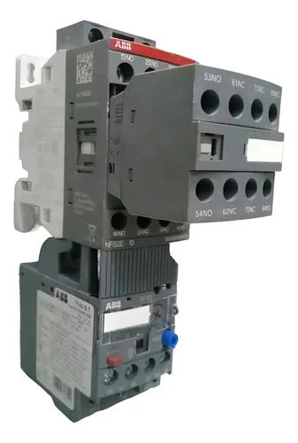 Contator 3-6a Abb Nf62e-13 Com Relé Térmico 5,7a E Auxiliar