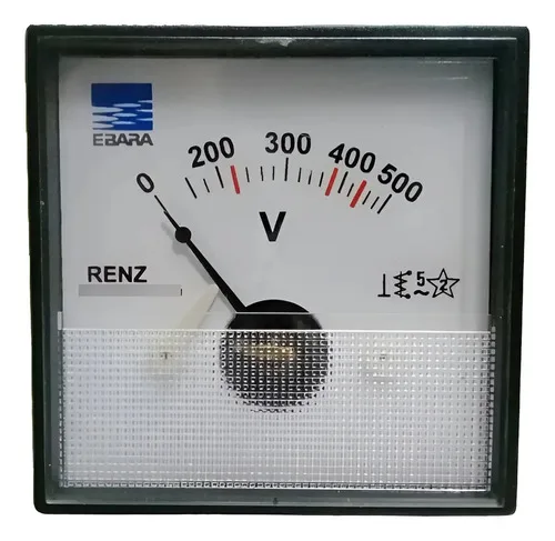 Voltímetro Analógico Para Carregador De Bateria Renz 500v