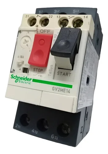 Disjuntor Motor 6-10a Schneider Telemecanique Gv2me14 690v