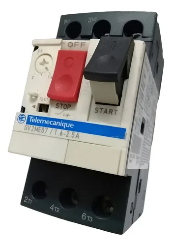 Disjuntor Motor 1.6-2.5a Telemecanique Schneider Gv2me07