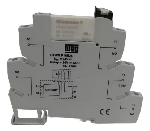 Weg Borne Rele 24vdc Btwr P16e26 6a 250vac Kit 10 Peças