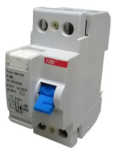 Disjuntor Diferencial Residual Dr Bipolar Abb F362 25a 230v