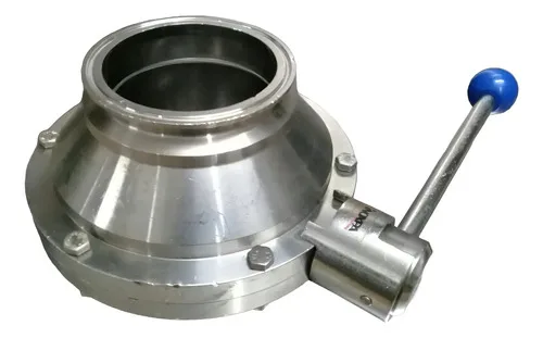 Válvula Borboleta Sanitária Inox 316 Polido 4 Polegadas