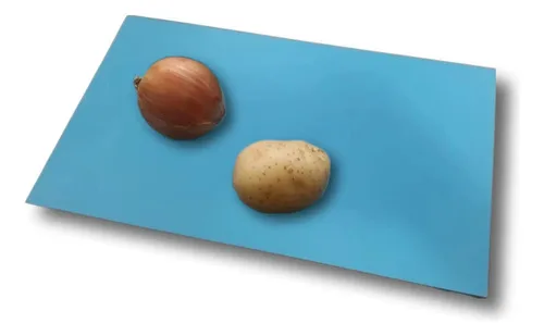 Tábua De Corte Cozinha Em Pura Fórmica 18.5×32cm Liso Azul
