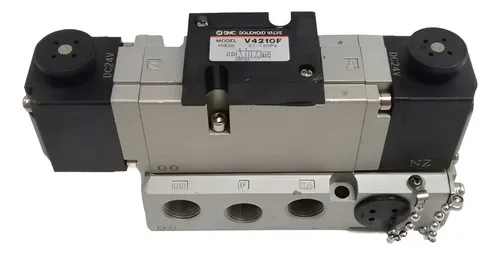 Válvula Solenóide Com Coletor Smc V4210f 45118308 Novo 24vdc
