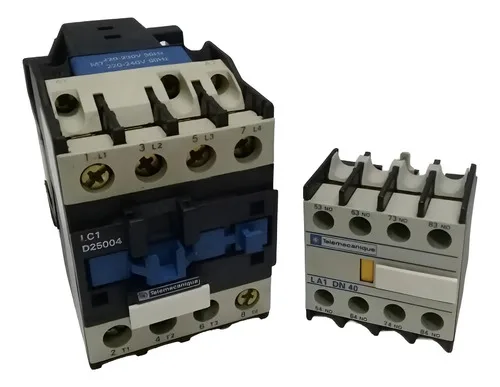 Contator Tripolar 40a Com Auxiliar Telemecanique Lc1 D25004