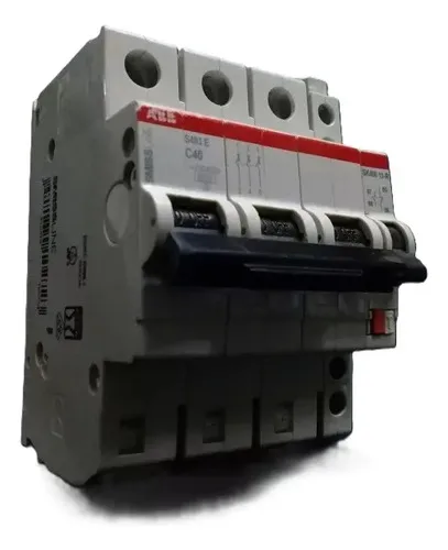 Disjuntor Tripolar Plugável 40a Abb S403e 230v Com Auxiliar