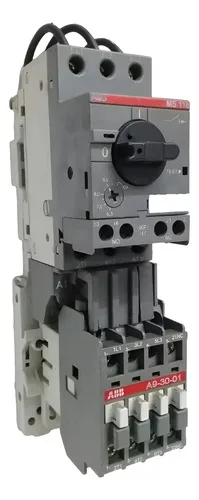 Disjuntor Motor Ms116 10a Com Contator Abb A9-30-01 26a 220v
