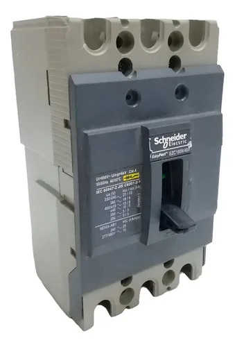 Disjuntor Tripolar 40a Schneider Electric Ezc100n 690v 
