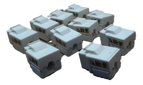 Kit De 10 Conector Fêmea Categoria 6 Rj45 Novo Cat6