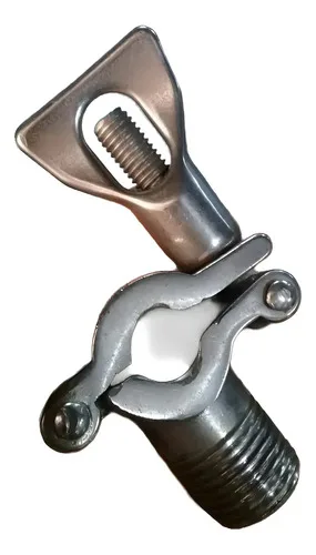 Braçadeira Lisa Tc ½ Polegada Em Inox 304 Base Rosqueada
