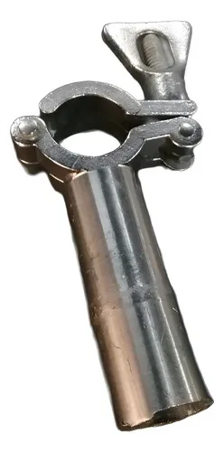 Braçadeira Lisa Tc 1 Polegada Em Inox 304 Suporte Rosqueada